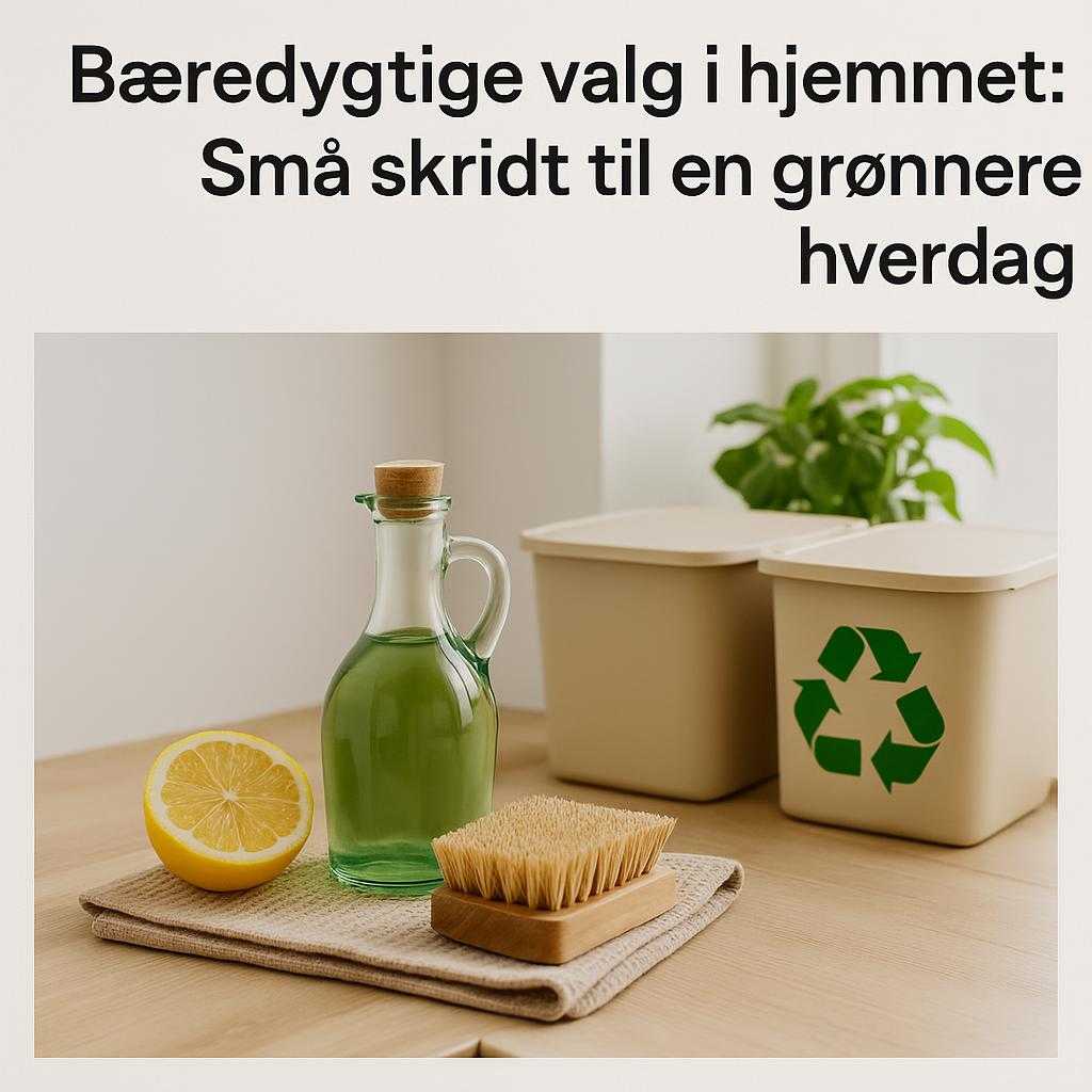 Bæredygtige valg i hjemmet: Små skridt til en grønnere hverdag