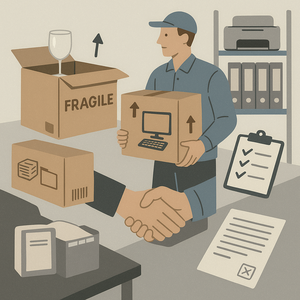 Erhvervsflytning med følsomt inventar: sådan planlægger du sikker håndtering